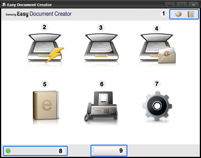 Using Samsung Easy Document Creator